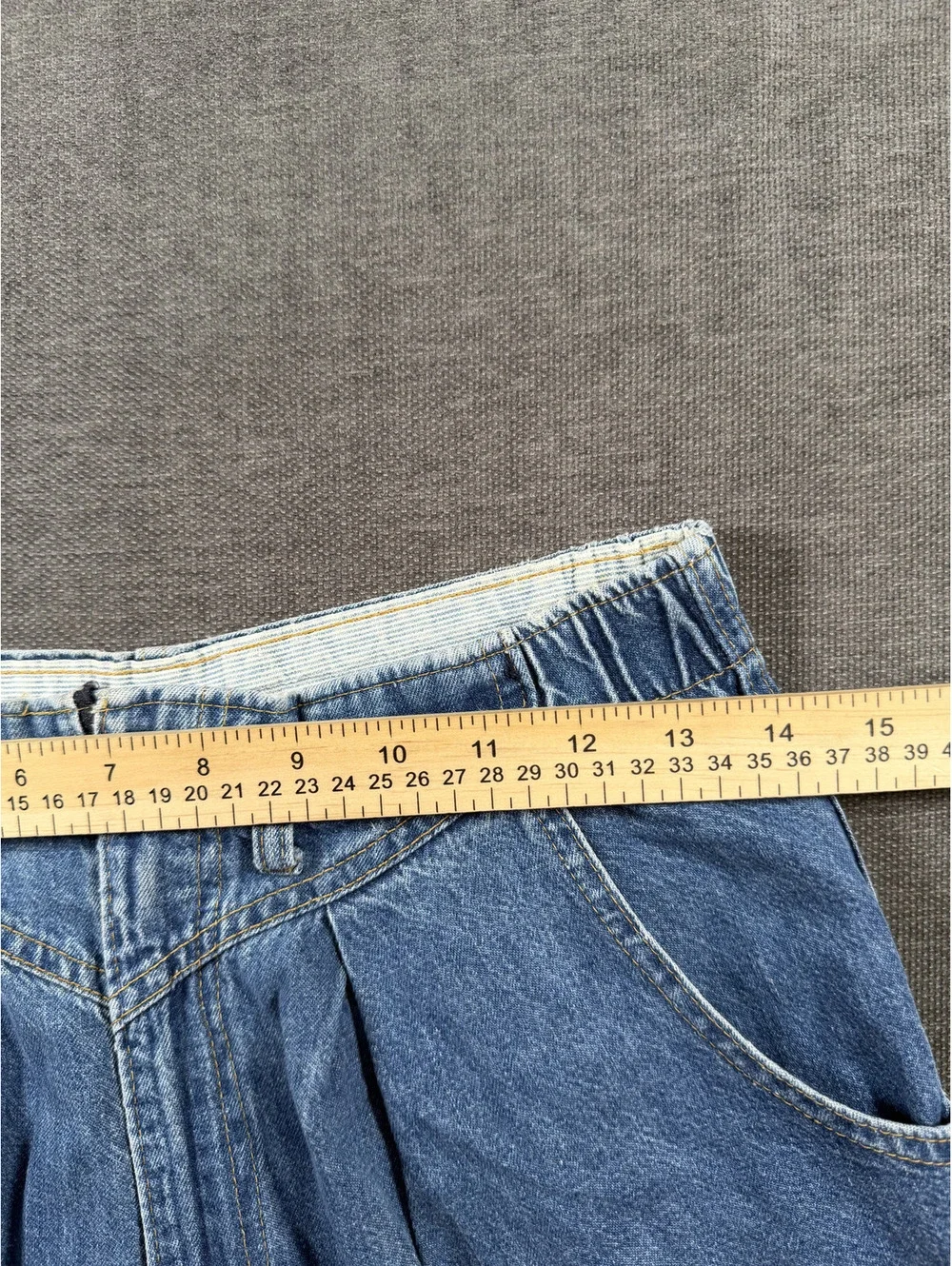 Vintage Concho Trader High-Waisted Denim Shorts Size 8